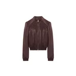 Alexander McQueen Smocking Leather Jacket