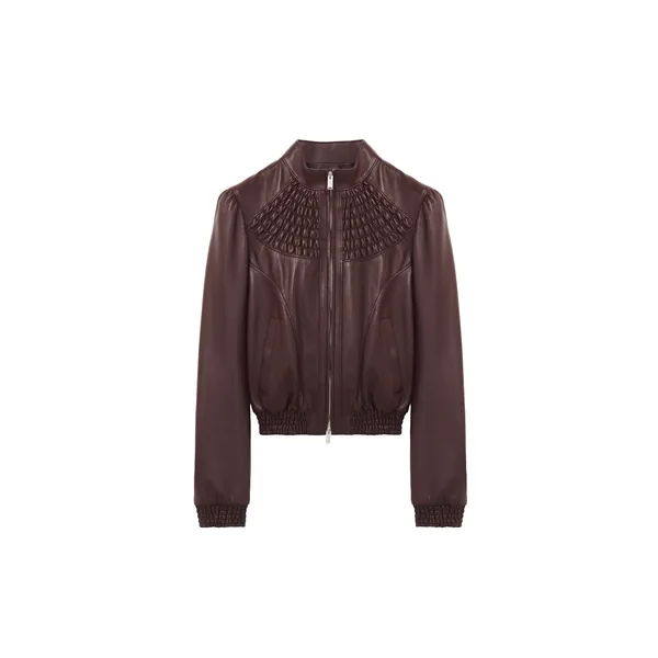 Smocking Leather Jacket