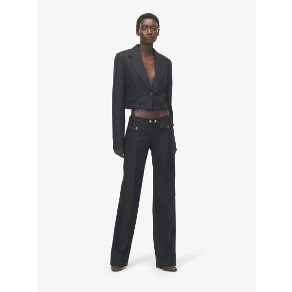 Alexander McQueen Straight Leg Trousers, view 2
