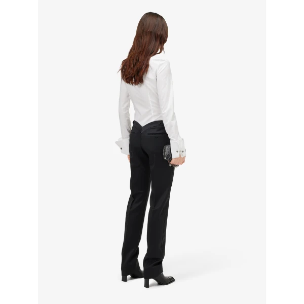 Alexander McQueen Tuxedo Striped Shirt, view 4