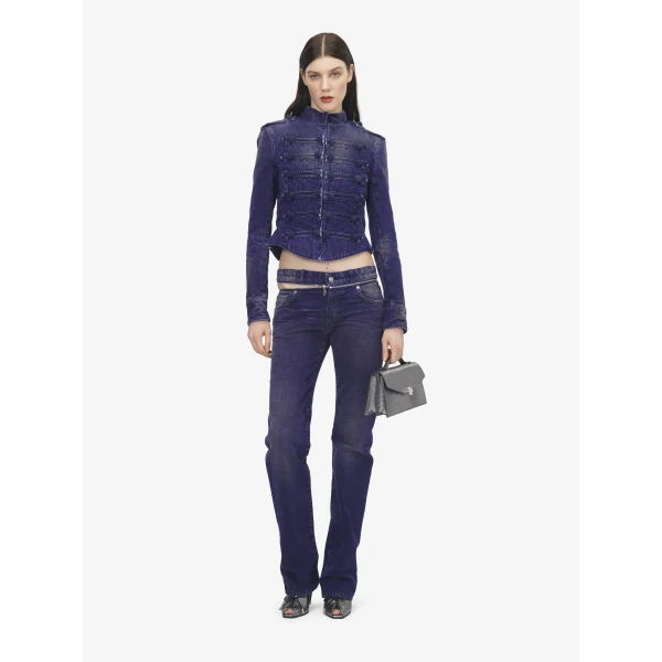 Alexander McQueen Uniform Denim Jacket, view 2