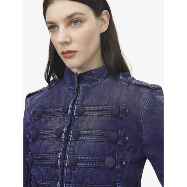 Alexander McQueen Uniform Denim Jacket, view 5