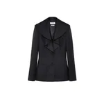 Alexander McQueen Waterfall Collar Single-breasted Jacket