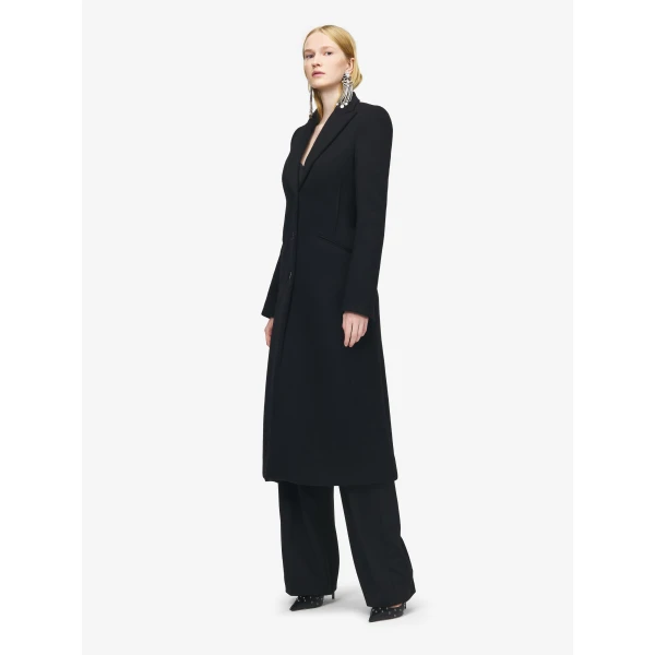 Alexander McQueen Wool Felt Single-breasted Coat, view 3