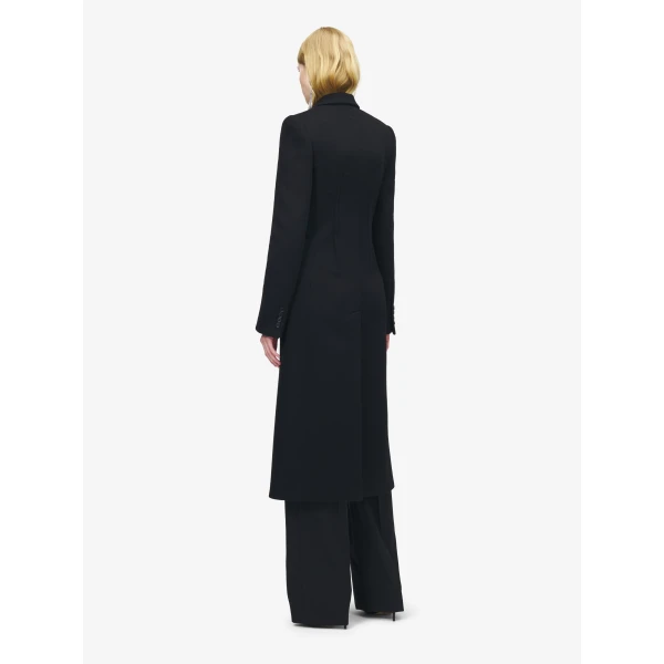 Alexander McQueen Wool Felt Single-breasted Coat, view 4