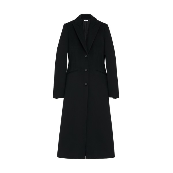 Alexander McQueen Wool Felt Single-breasted Coat