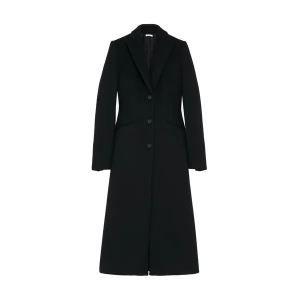 Wool Felt Single-breasted Coat