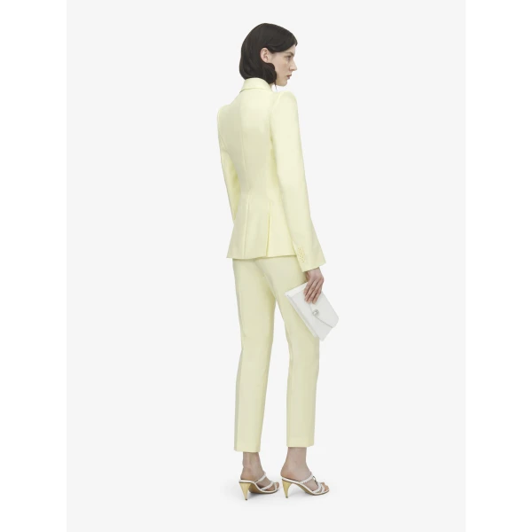 Alexander McQueen Wool Gabardine Cigarette Trousers, view 4