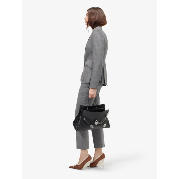 Alexander McQueen Wool Pinstripe Single-breasted Jacket, view 3
