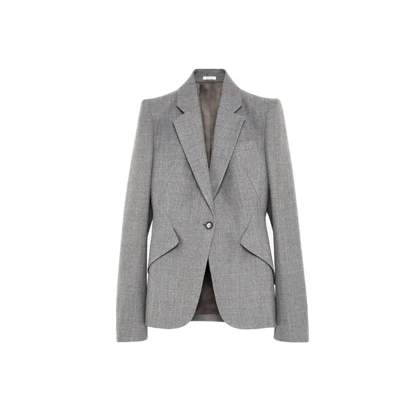Alexander McQueen Wool Pinstripe Single-breasted Jacket