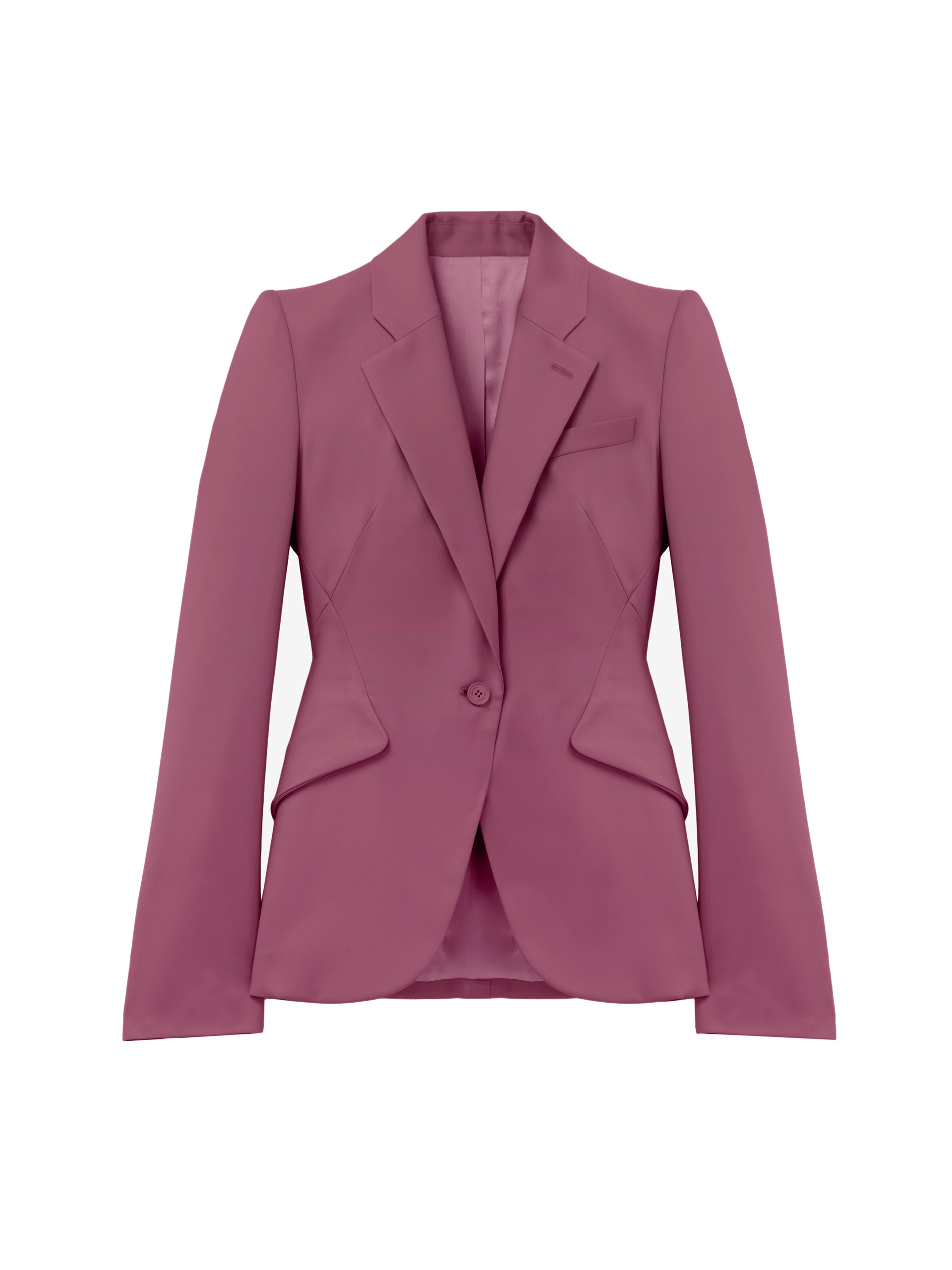 Alexander McQueen Wool Single-breasted Jacket in Pink
