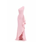 Avaro Figlio Asymmetric Gown With Cascading Ruffle