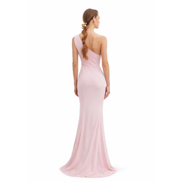Avaro Figlio Asymmetric Gown With Cascading Ruffle, view 4