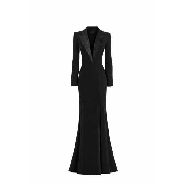 Avaro Figlio Blazer gown with slit