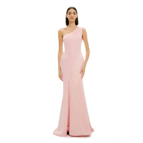 Avaro Figlio Blush Shadow One-Shoulder Maxi Dress, view 3