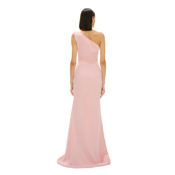 Avaro Figlio Blush Shadow One-Shoulder Maxi Dress, view 4