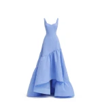 Avaro Figlio Boat Neck Maxi Gown