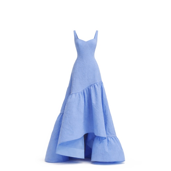 Avaro Figlio Boat Neck Maxi Gown