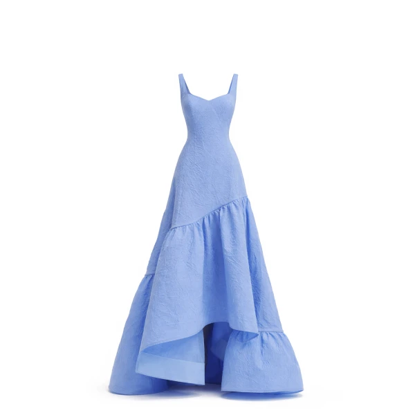 Avaro Figlio Boat Neck Maxi Gown