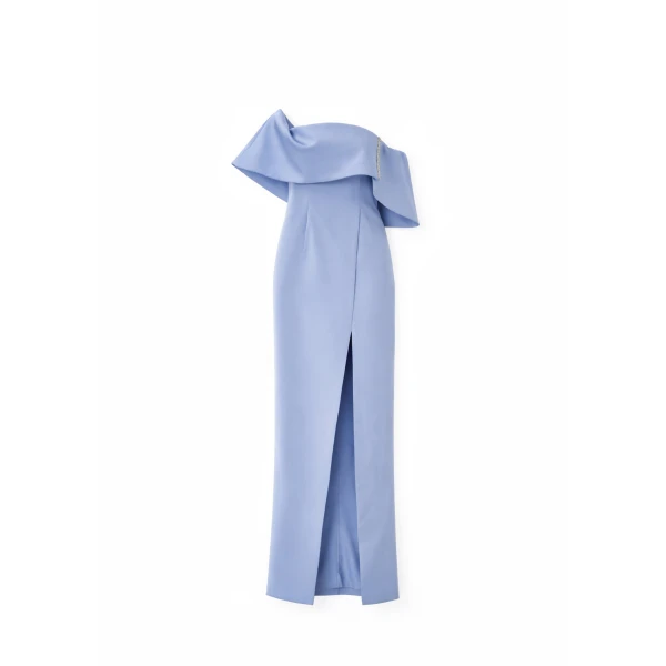 Avaro Figlio Column Maxi Dress With Satin Band