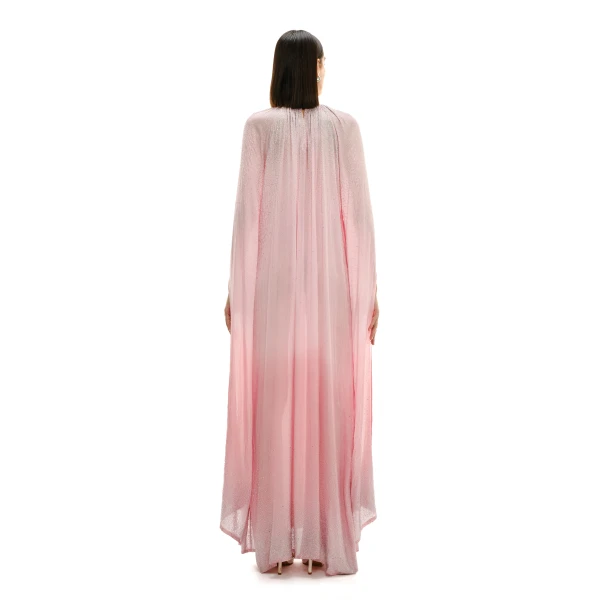 Avaro Figlio Crystal Maxi Gown With Cascade Sleeves, view 4