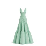 Avaro Figlio Draped Criss-Cross Ball Gown