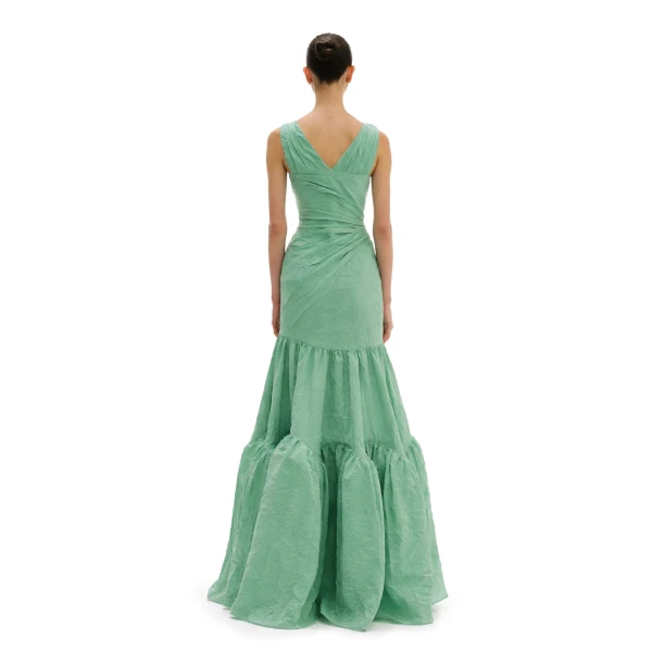 Avaro Figlio Draped Criss-Cross Ball Gown, view 4