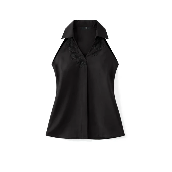 Avaro Figlio Embroidered Vest Top
