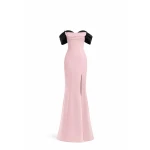 Avaro Figlio Off-Shoulder Gown With Draped Contrast Detail