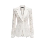 Avaro Figlio Sheer Mist Lace Blazer