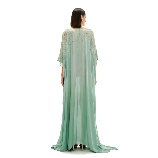 Avaro Figlio Square Kaftan With Crystal Gradient, view 4