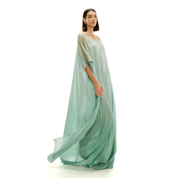 Avaro Figlio Square Kaftan With Crystal Gradient, view 5