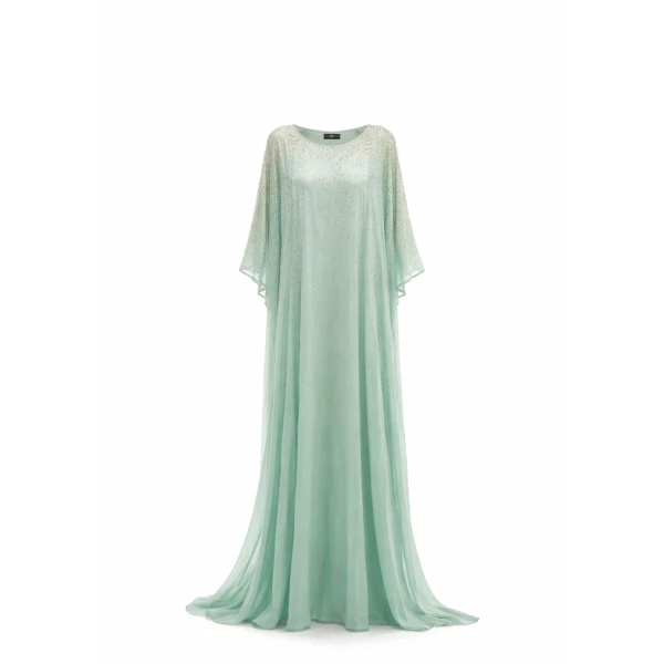 Avaro Figlio Square Kaftan With Crystal Gradient