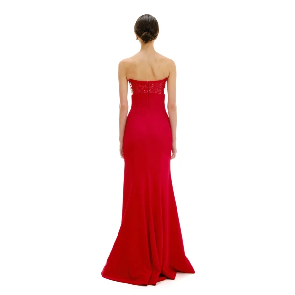 Avaro Figlio Starry Bustier Maxi Dress, view 4
