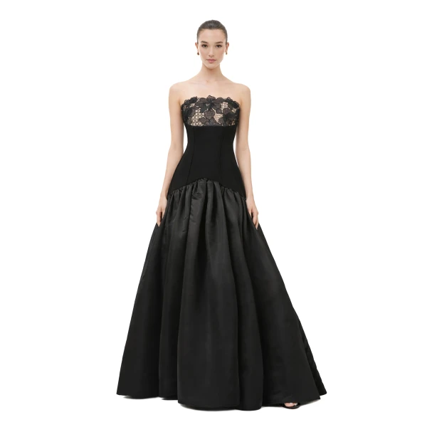 Avaro Figlio Strapless Ball Gown With Fitted Bodice, view 2