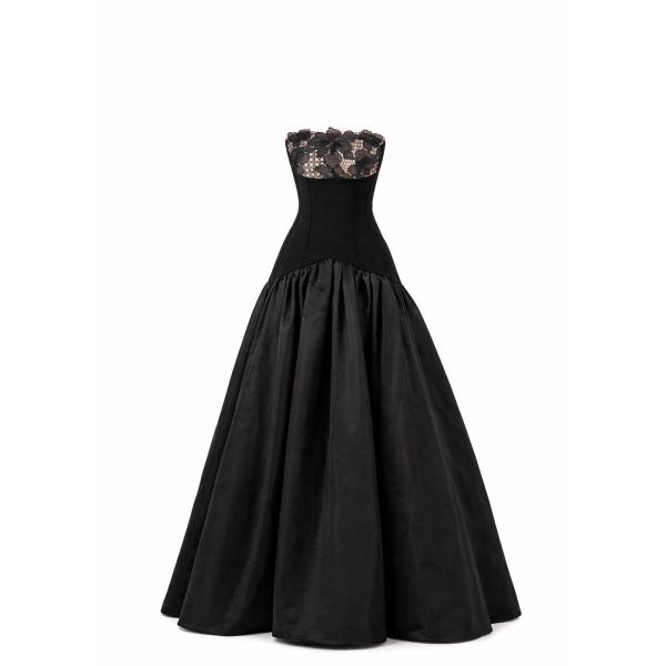 Avaro Figlio Strapless Ball Gown With Fitted Bodice