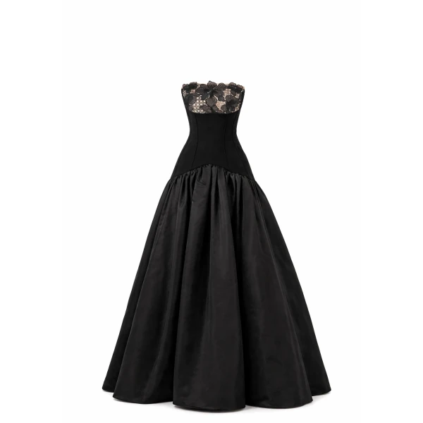 Avaro Figlio Strapless Ball Gown With Fitted Bodice