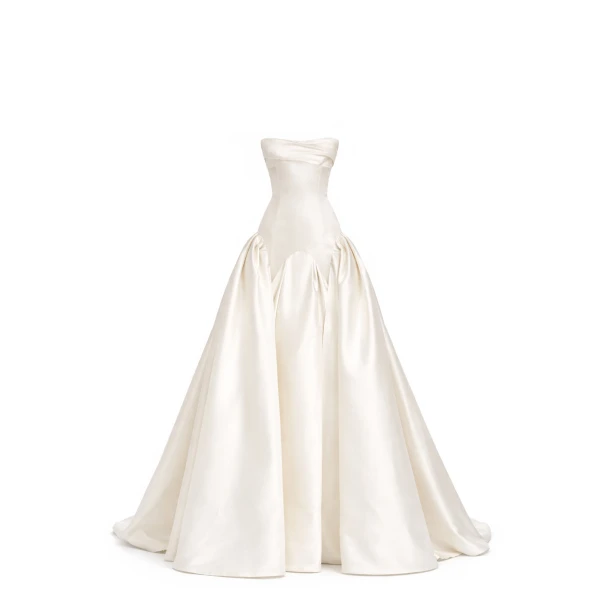 Avaro Figlio Strapless Ball Gown With Voluminous Skirt