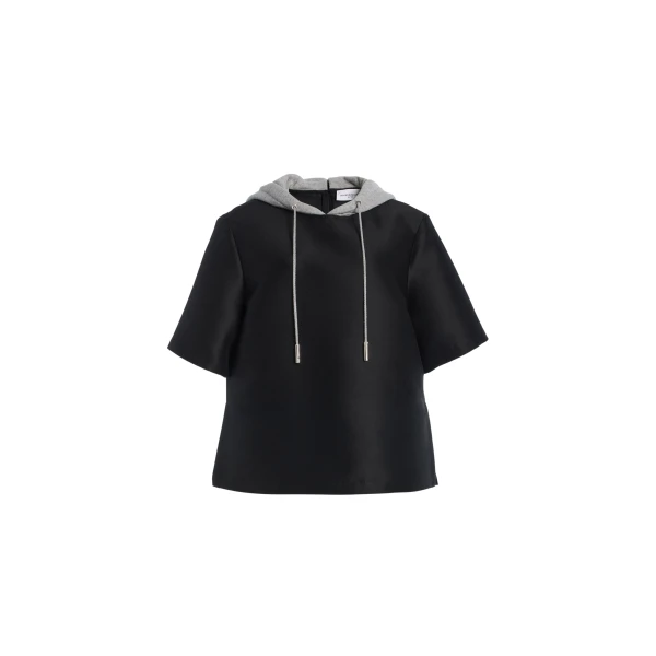 Brandon Maxwell Aine Hoodie in Black