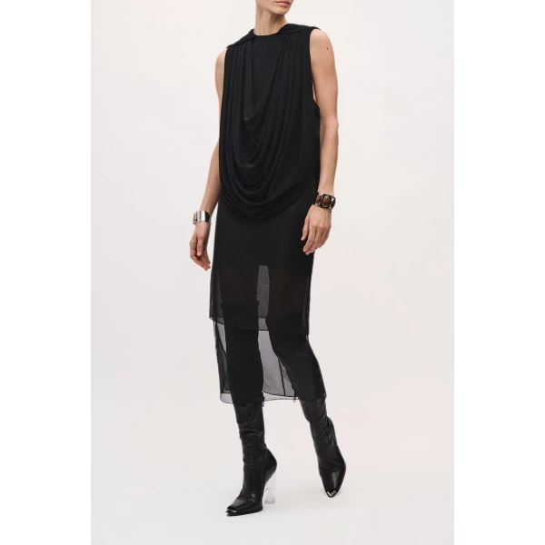 Brandon Maxwell Astor Top in Black, view 2