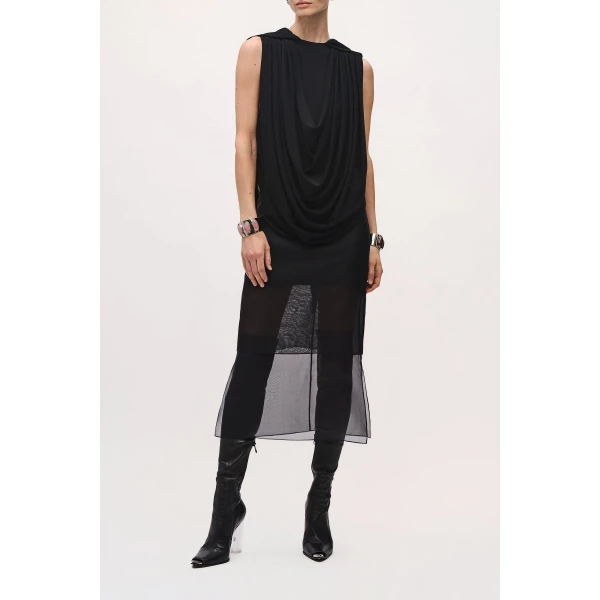 Brandon Maxwell Astor Top in Black, view 3