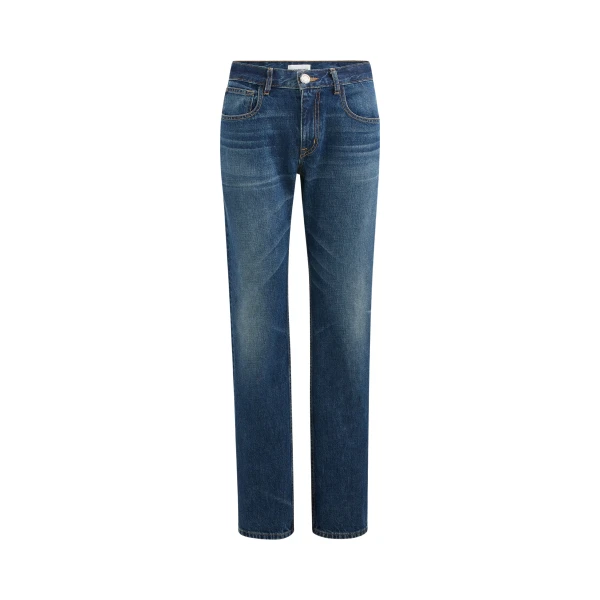 Brandon Maxwell Beau Jean in Indigo