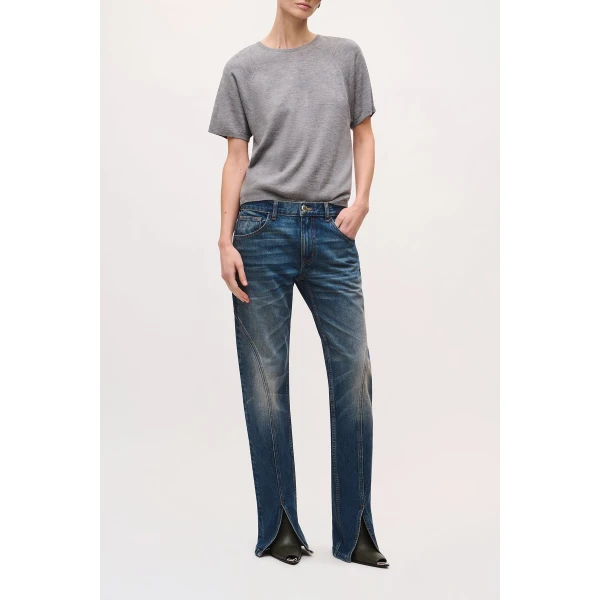 Brandon Maxwell Campbell Jean in Indigo, view 3