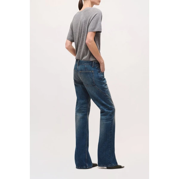 Brandon Maxwell Campbell Jean in Indigo, view 4