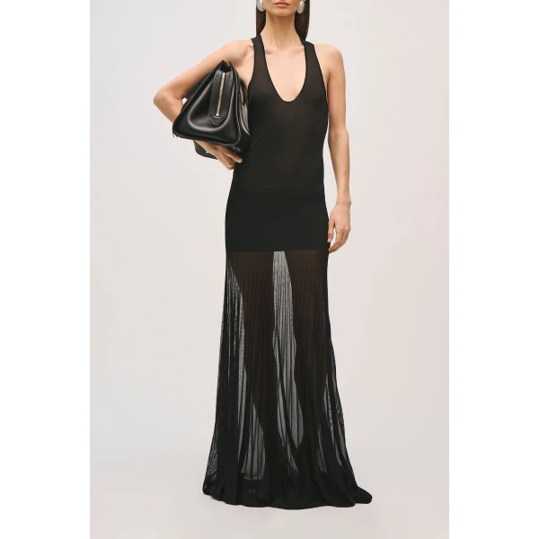 Brandon Maxwell Delphine Gown in Black, view 2