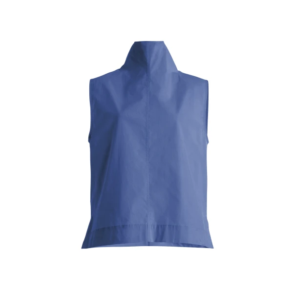 Brandon Maxwell Finn Top in French Blue