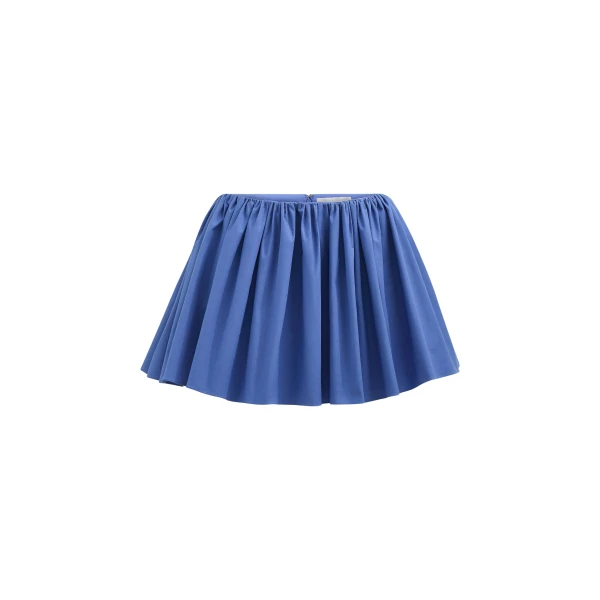 Brandon Maxwell Hadley Skirt in French Blue