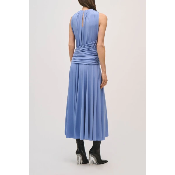 Brandon Maxwell Isadora Dress in Celeste Blue, view 5