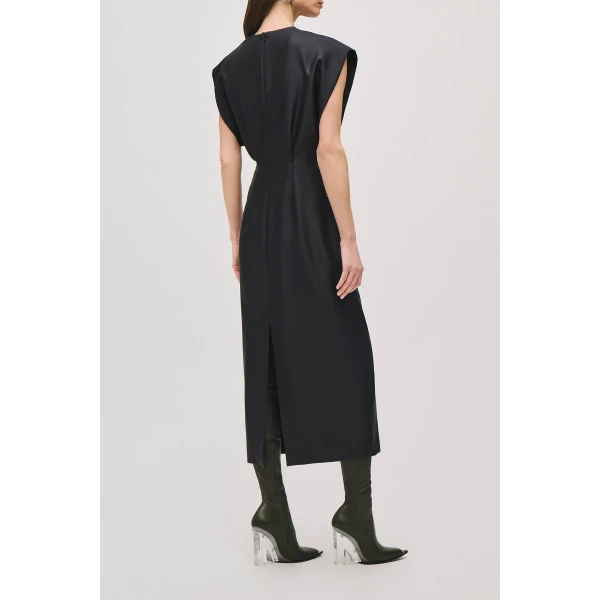 Brandon Maxwell Keaton Dress in Black, view 5
