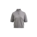 Brandon Maxwell Kinley Sweater in Husky Grey Cashmere